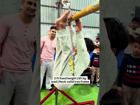 JSR ProGym Fixed Height Gymnastics & Kip-Up Training Bar (5 Feet) – For Kids & Adults